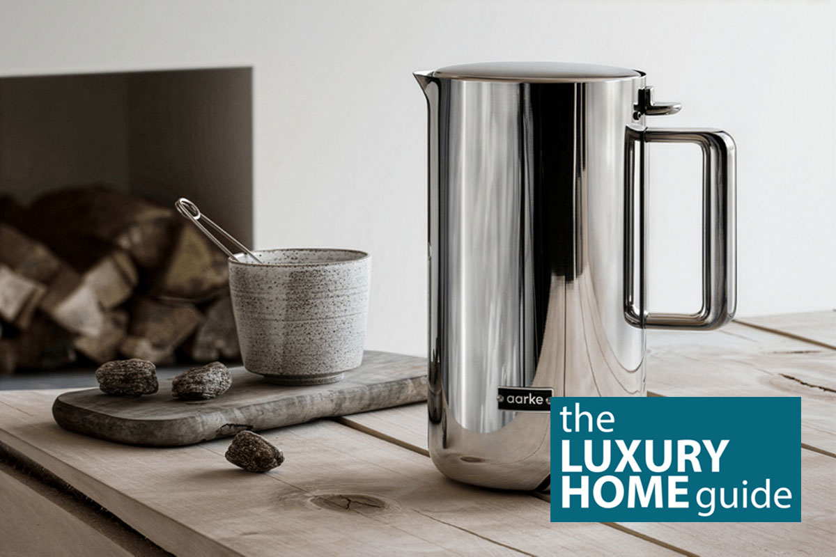 Aarke Kettle – Design-Wasserkocher in Edelstahl und Mattschwarz